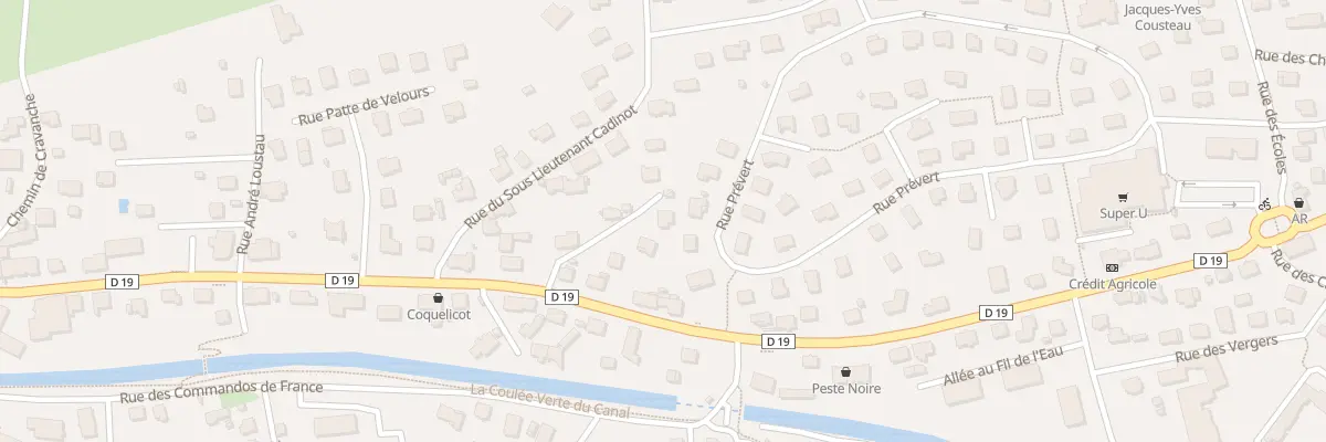 Plan du 68T Rue du Gal de Gaulle à Essert
