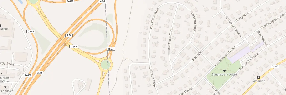 Plan du 29 Rue Victor Hugo à Exincourt