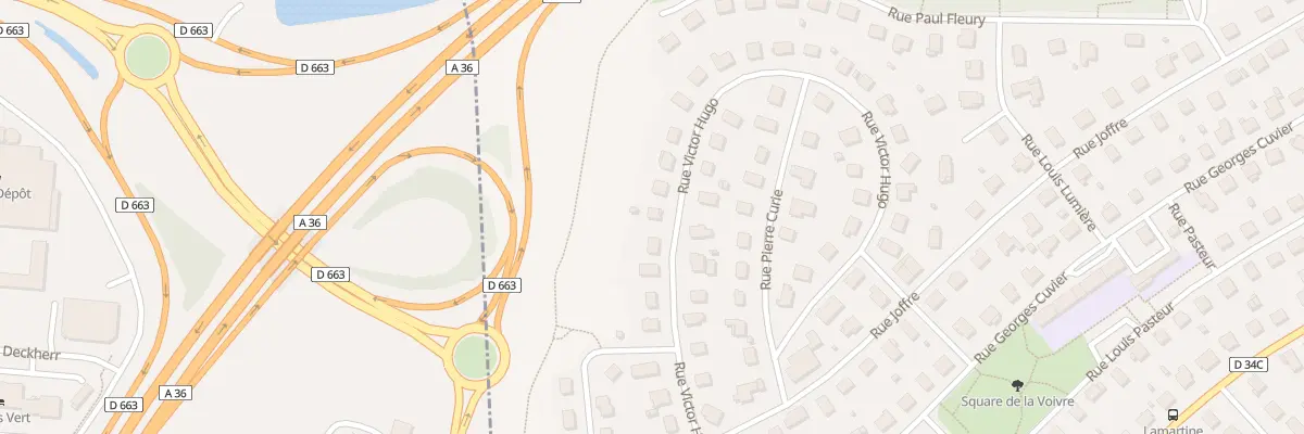 Plan du 33 Rue Victor Hugo à Exincourt