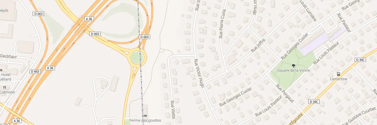 Plan du 23 Rue Victor Hugo à Exincourt
