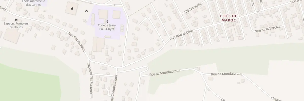 Plan du 7 Rue sous la Côte à Mandeure