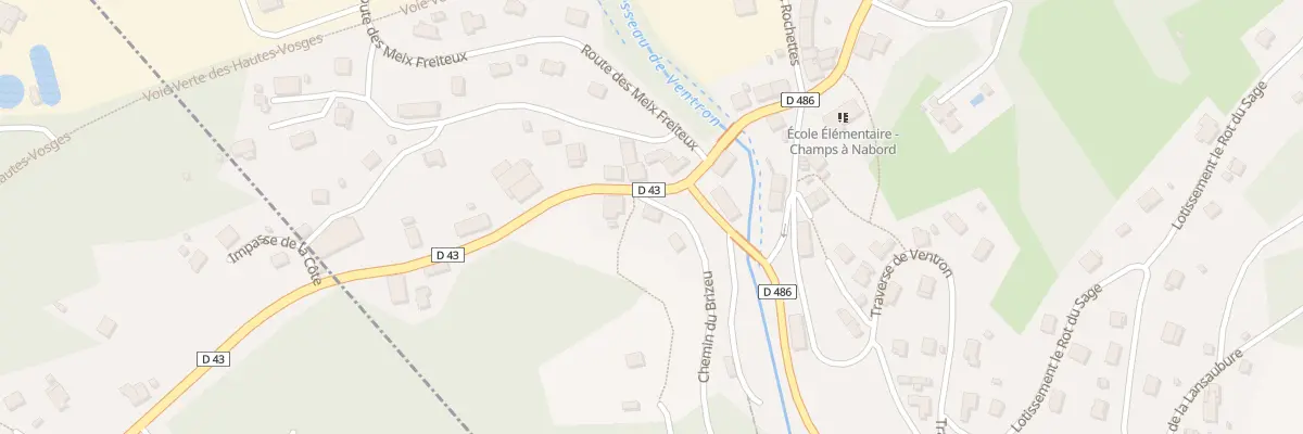 Plan du 7 Av de Saulxures à Cornimont