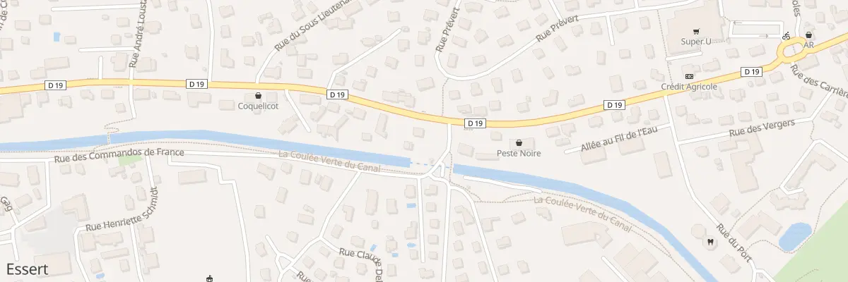 Plan du 57 Rue du Gal de Gaulle à Essert