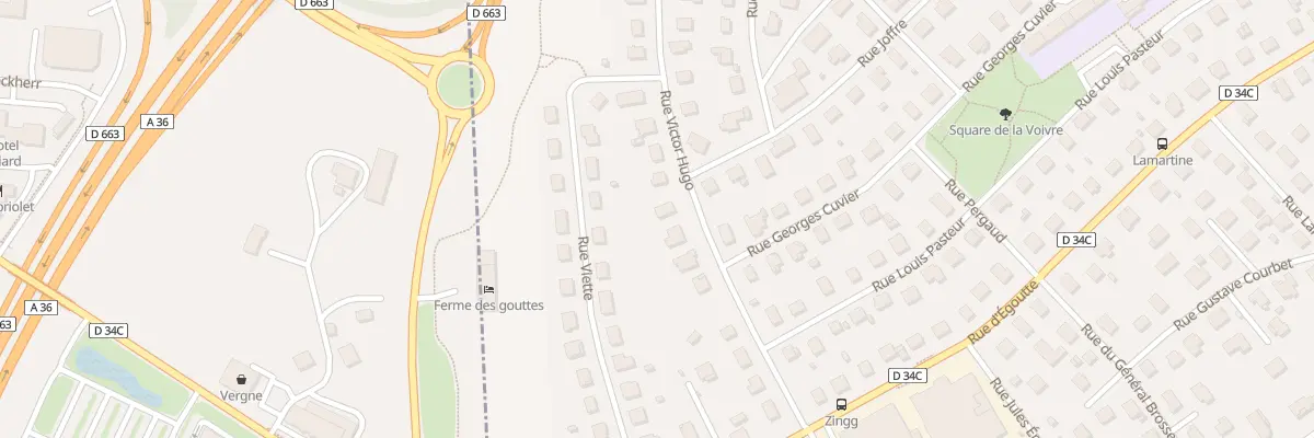 Plan du 15 Rue Victor Hugo à Exincourt