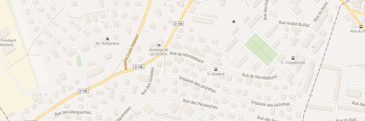 Plan du 10 Rue de Montbéliard à Grand-Charmont