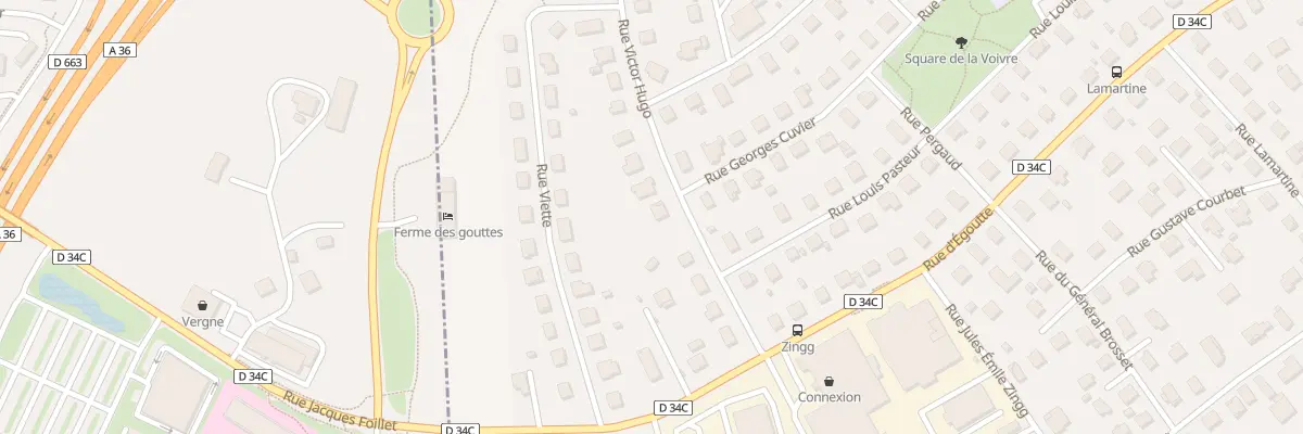 Plan du 9 Rue Victor Hugo à Exincourt
