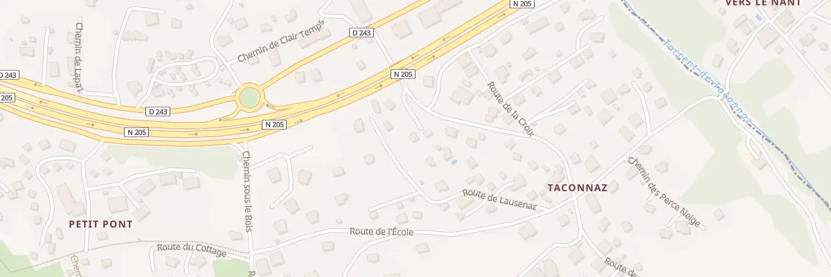 Plan du 210 Rte de Lausenaz aux Houches
