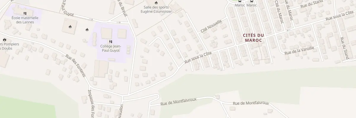 Plan du 9 Rue sous la Côte à Mandeure