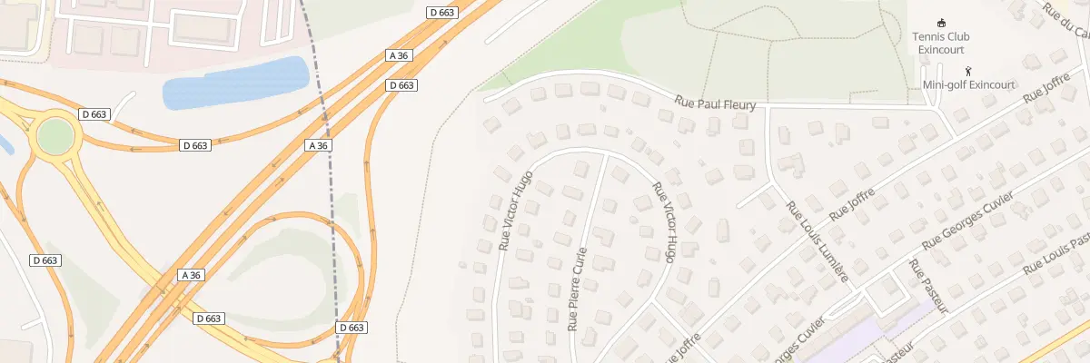 Plan du 24 Rue Victor Hugo à Exincourt