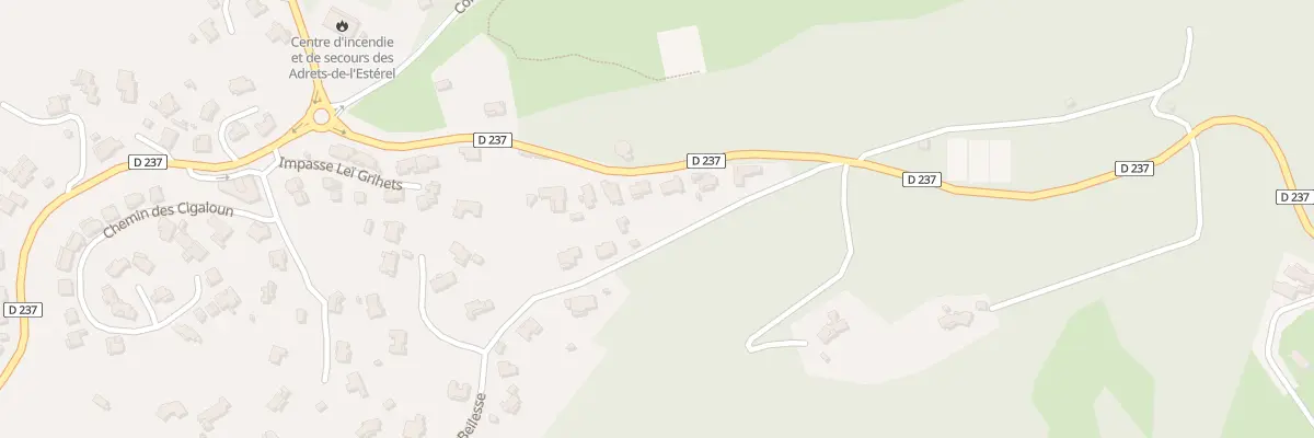 Plan du 260 Rte de l’Église aux Adrets-de-l’Estérel