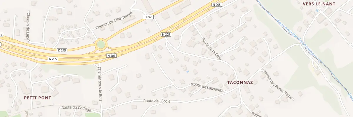 Plan du 88 Rte de Taconnaz aux Houches