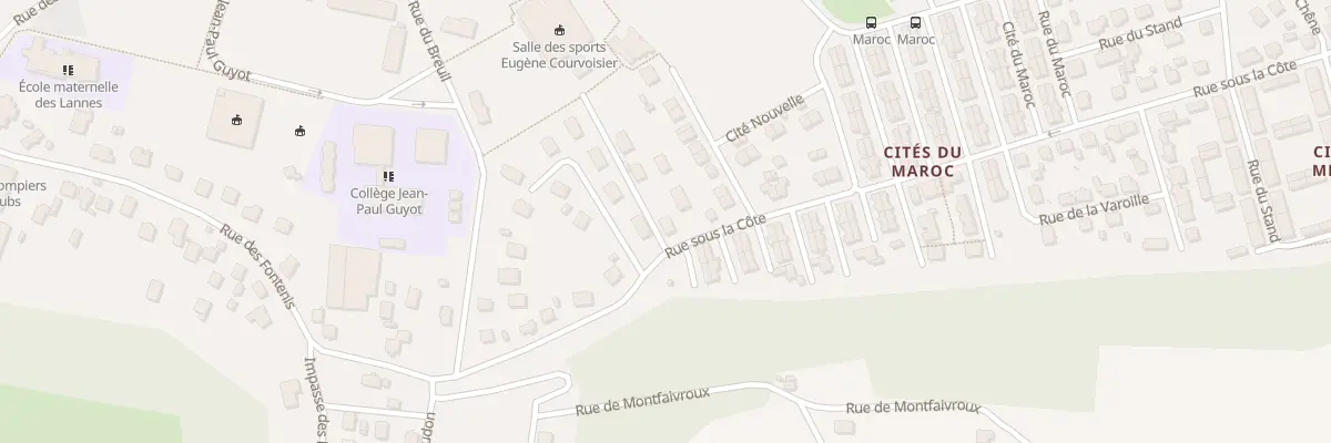 Plan du 11 Rue sous la Côte à Mandeure