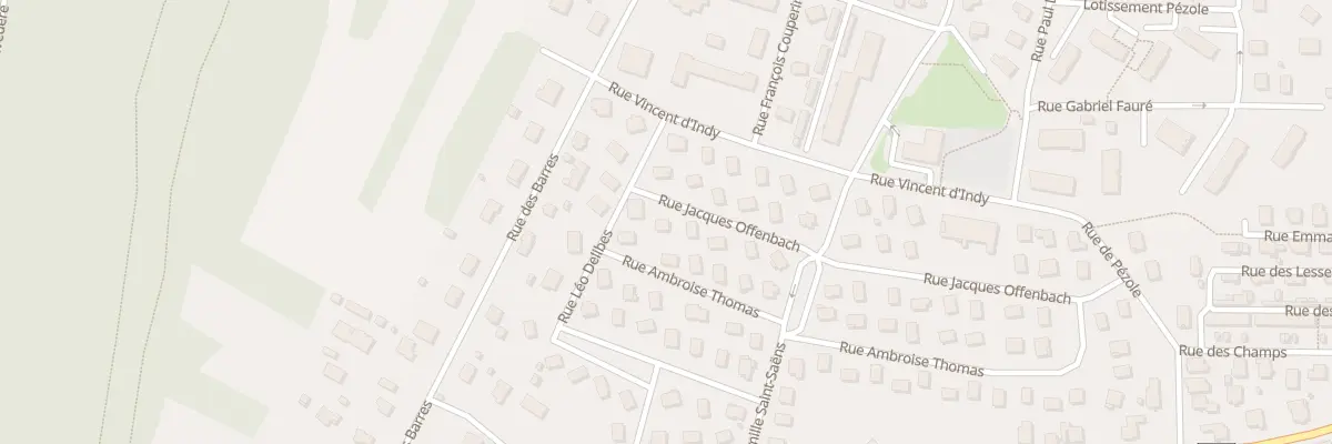 Plan du 23 Rue Jacques Offenbach à Valentigney