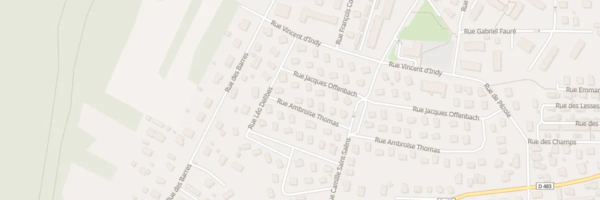 Plan du 28 Rue Ambroise Thomas à Valentigney