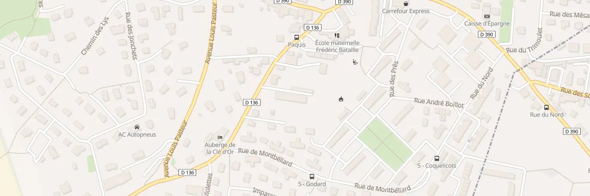 Plan du 7 Rue de la Libération à Grand-Charmont