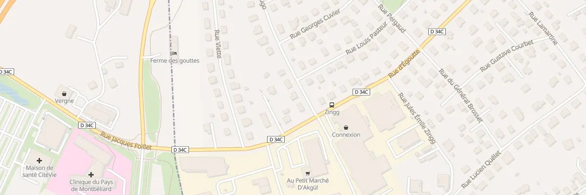 Plan du 3 Rue Victor Hugo à Exincourt