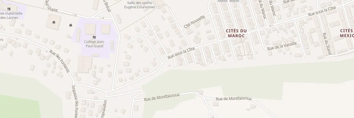 Plan du 4 Rue sous la Côte à Mandeure