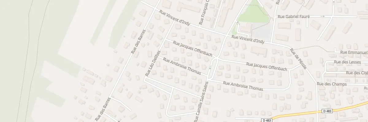 Plan du 26 Rue Ambroise Thomas à Valentigney