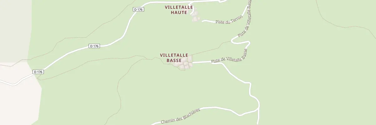 Plan du 5000 Villetalle Basse à Sauze