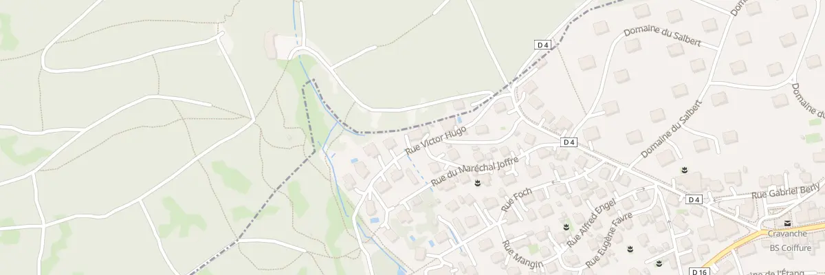 Plan du 2B Rue Victor Hugo à Cravanche