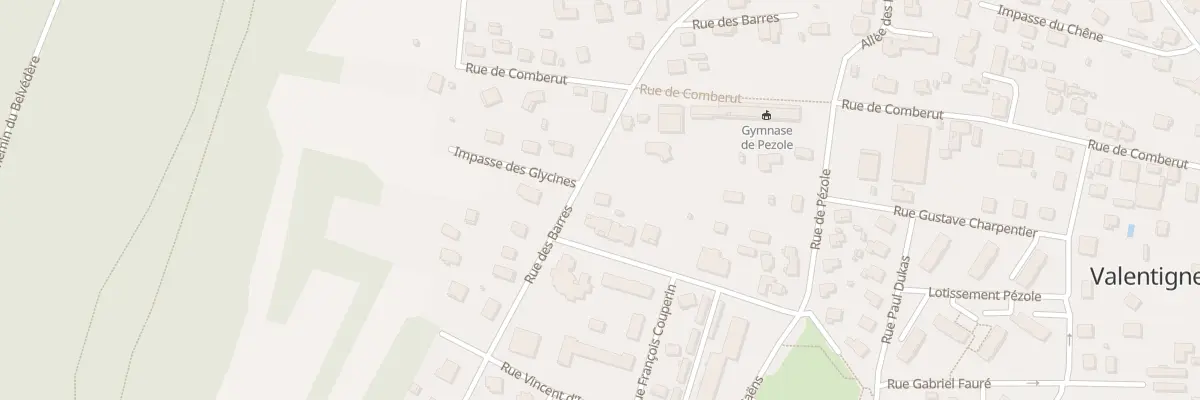Plan du 39 Rue des Barres à Valentigney