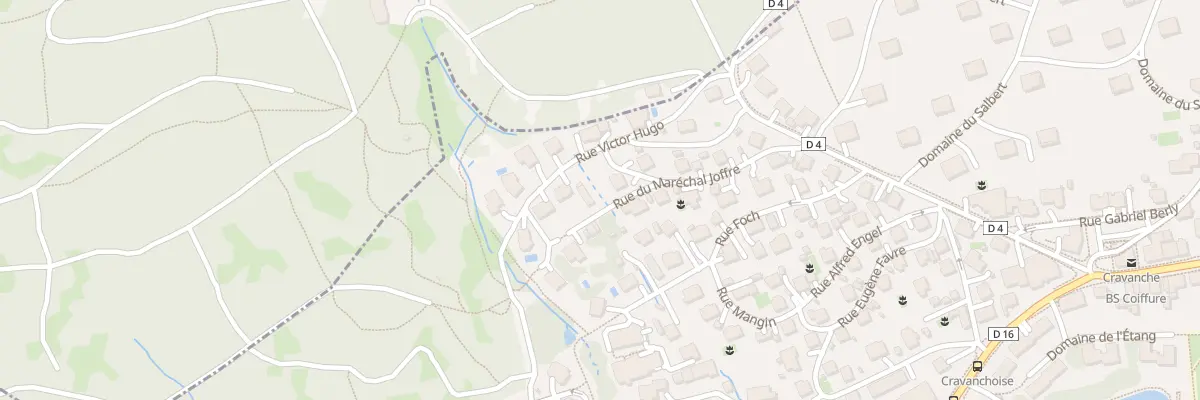 Plan du 10 Rue du Mal Joffre à Cravanche