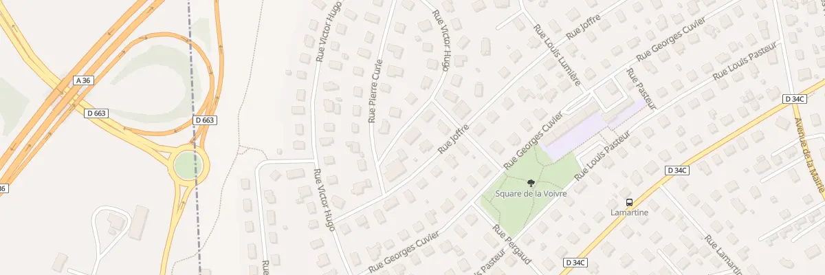 Plan du 69 Rue Victor Hugo à Exincourt