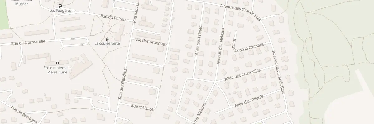 Plan du 1 All des Frênes à Grand-Charmont