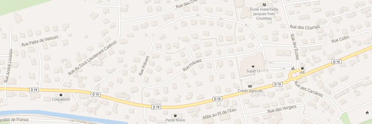 Plan du 14 Rue Prevert à Essert