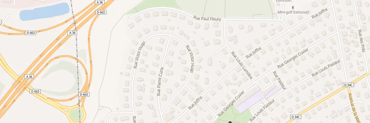 Plan du 30 Rue Victor Hugo à Exincourt