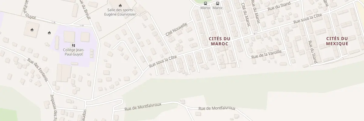 Plan du 22 Rue sous la Côte à Mandeure