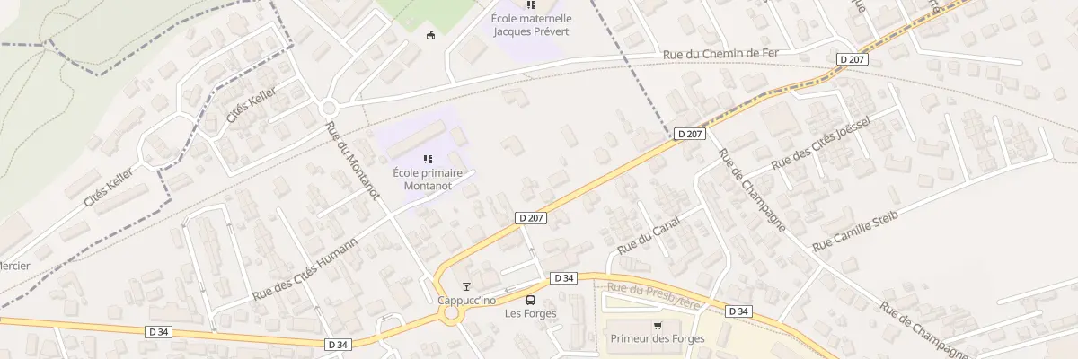 Plan du 114 Rue des Mines à Audincourt