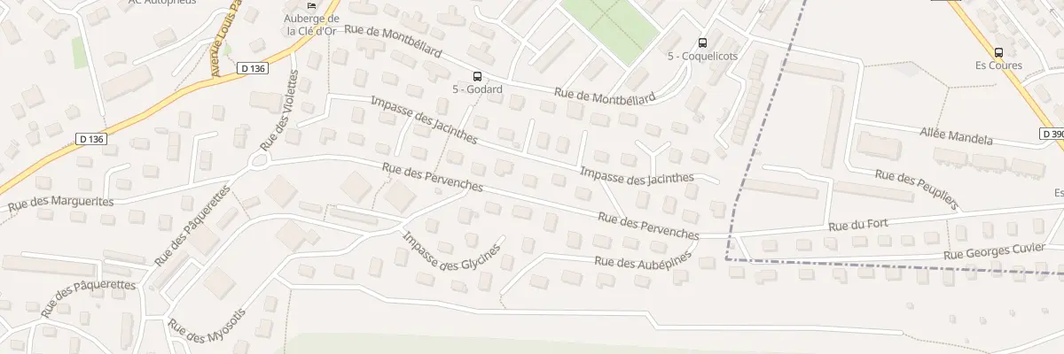 Plan du 15 Rue des Pervenches à Grand-Charmont