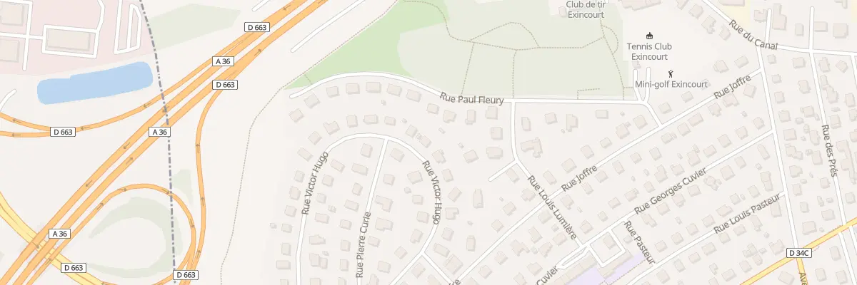 Plan du 55 Rue Victor Hugo à Exincourt