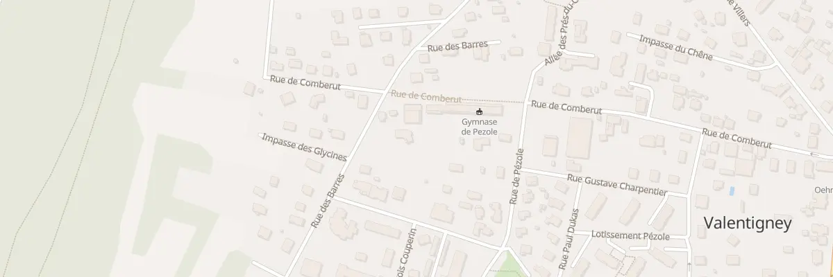 Plan du 35 Rue des Barres à Valentigney