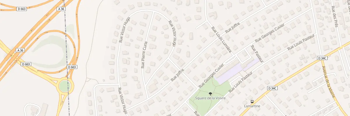 Plan du 67 Rue Victor Hugo à Exincourt