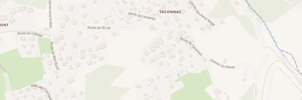 Plan du 396 Rte de Taconnaz aux Houches