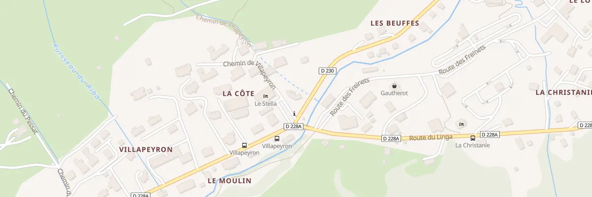 Plan du 44 Che de Villapeyron à Châtel