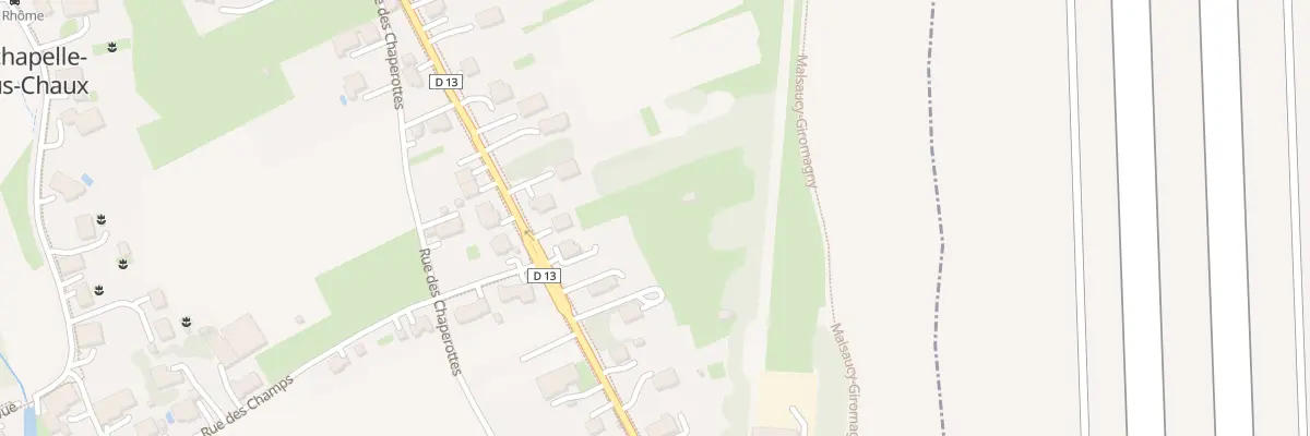 Plan du 23T Rue de la Gare à Lachapelle-sous-Chaux