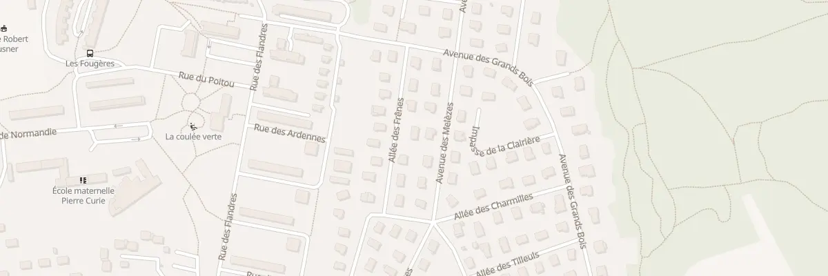 Plan du 8 All des Frênes à Grand-Charmont