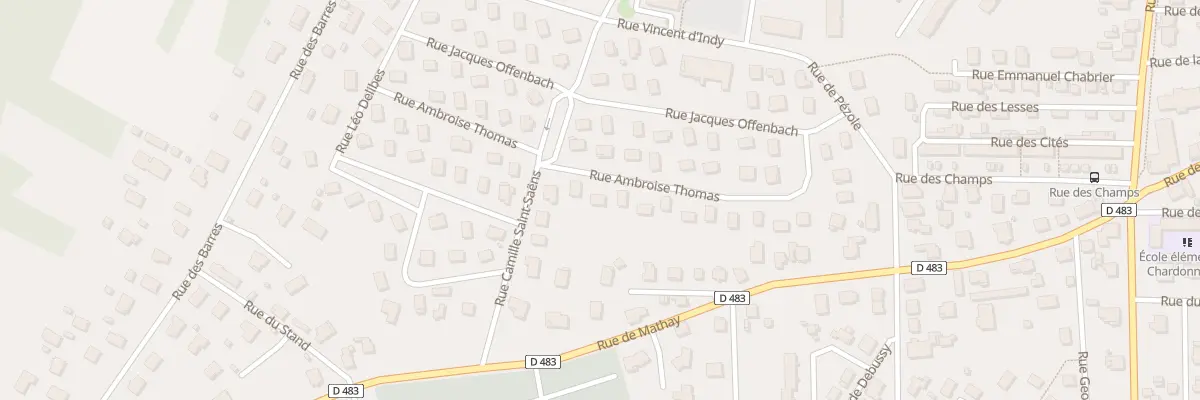 Plan du 27 Rue Ambroise Thomas à Valentigney