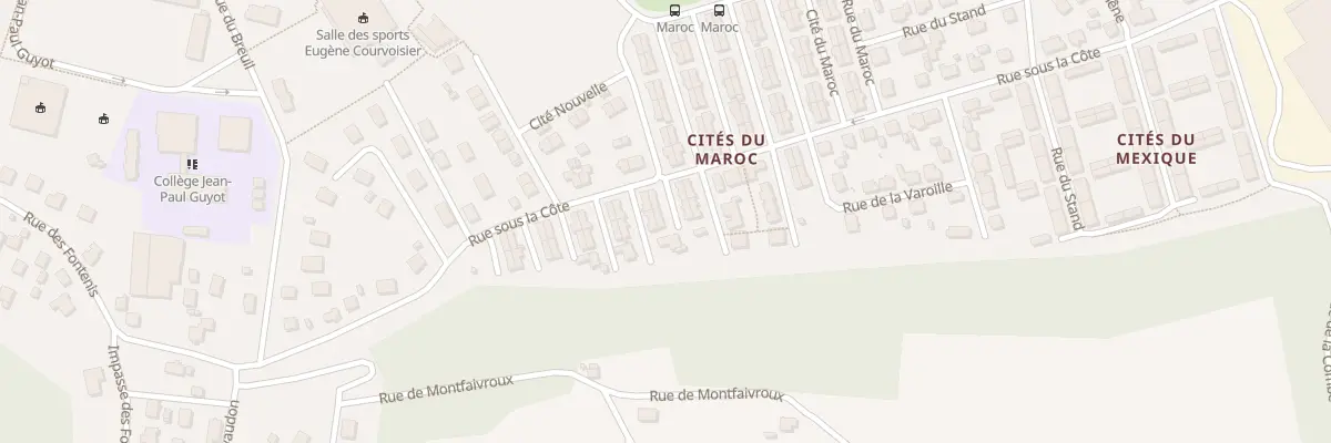 Plan du 46 Rue sous la Côte à Mandeure