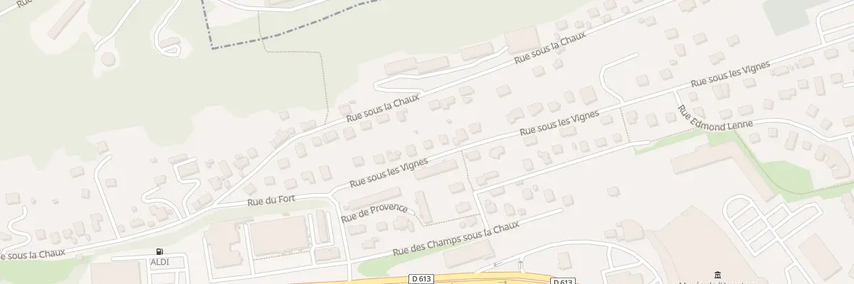 Plan du 47 Rue sous les Vignes à Sochaux