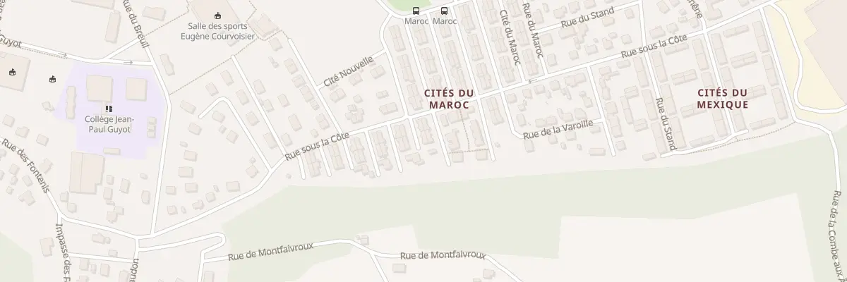 Plan du 48 Rue sous la Côte à Mandeure