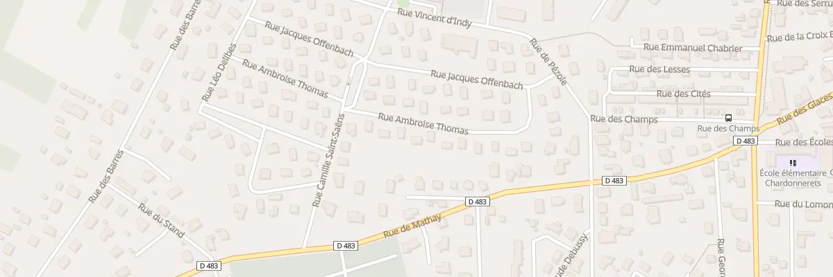 Plan du 23 Rue Ambroise Thomas à Valentigney