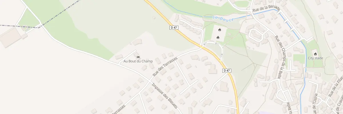 Plan du 2 Rue des Terrasses à Bavilliers