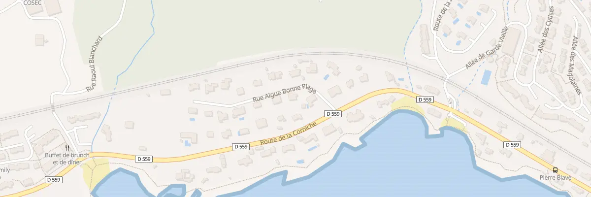 Plan du 91 Rue Aigue Bonne Plage à Saint-Raphaël