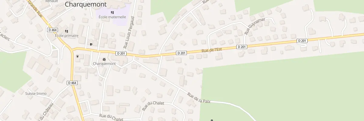 Plan du 2 Rue de l’Est à Charquemont