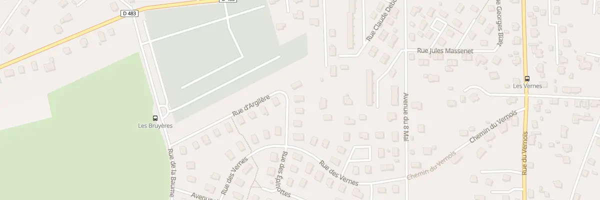Plan du 8 Rue d’Argilère à Valentigney