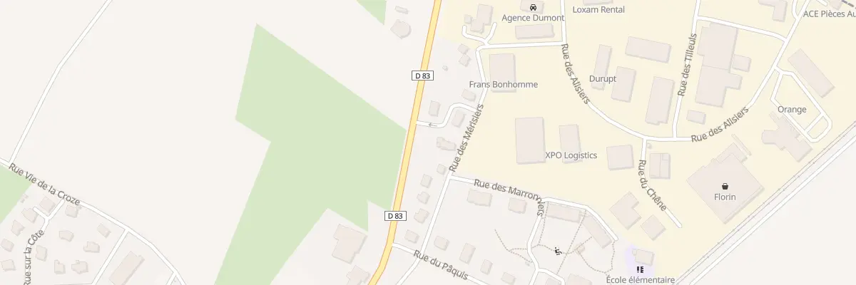 Plan du 5 Rue des Merisiers à Argiésans